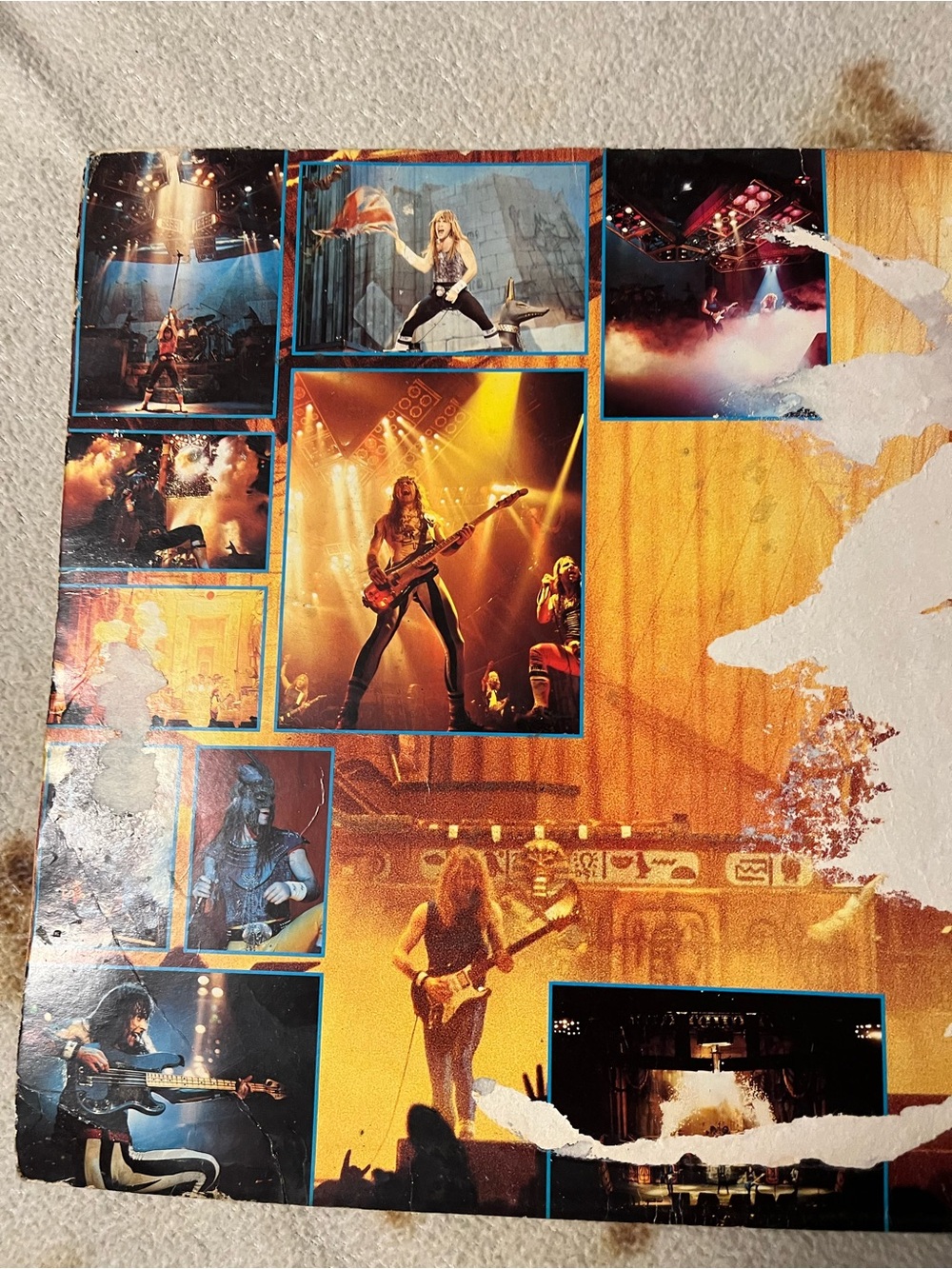Iron Maiden Live After Death Vinyl Record - Blue & Yellow Cover - Picture 7 of 14